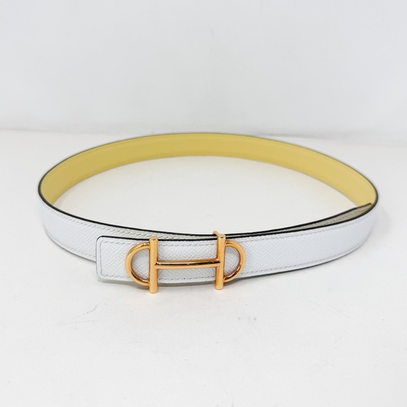 Hermes Gamma belt buckle & Reversible leather strap 24mm - Picture 1 of 7